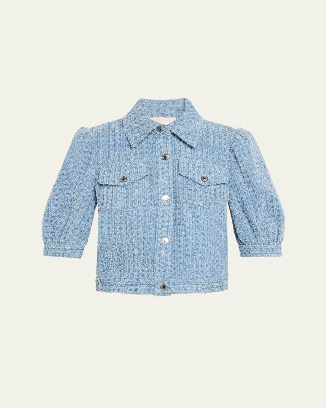 Ardith Textured Denim Jacket